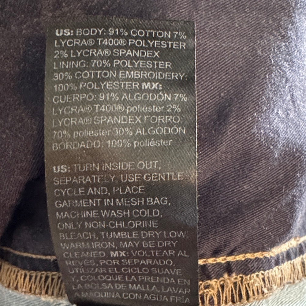 NWOT White House Black Market Blue and Tan Jean and Tweed Jacket - Picture 8 of 10